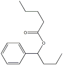 Pentanoic acid 1-phenylbutyl ester Struktur