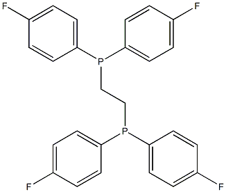 Ethylenebis[bis(4-fluorophenyl)phosphine] Struktur