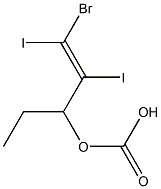 Carbonic acid ethyl(2,3-diiodo-3-bromo-2-propenyl) ester Struktur