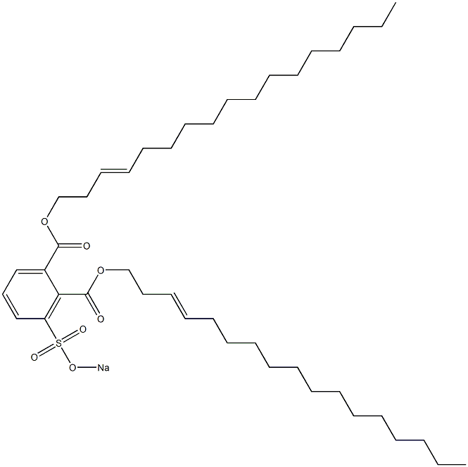 3-(Sodiosulfo)phthalic acid di(3-heptadecenyl) ester Struktur