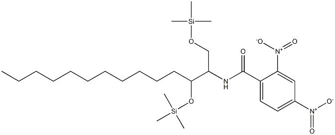 N-[1,3-Bis(trimethylsilyloxy)tetradecan-2-yl]-2,4-dinitrobenzamide Struktur