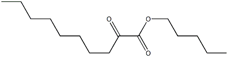 2-Oxodecanoic acid pentyl ester Struktur