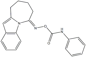 7,8,9,10-Tetrahydro-6H-azepino[1,2-a]indol-6-one O-(phenylcarbamoyl)oxime Struktur