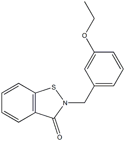 2-[3-Ethoxybenzyl]-1,2-benzisothiazol-3(2H)-one Struktur