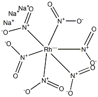 Sodium hexanitrorhodate(III) Struktur