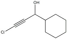 3-Chloro-1-cyclohexyl-2-propyn-1-ol Struktur