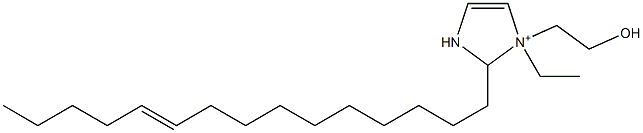 1-Ethyl-1-(2-hydroxyethyl)-2-(10-pentadecenyl)-4-imidazoline-1-ium Struktur