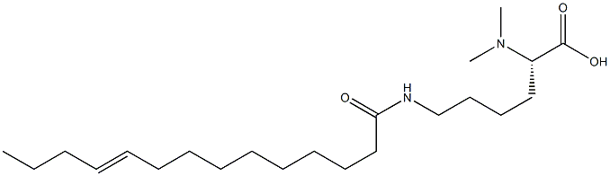 N6-(10-Tetradecenoyl)-N2,N2-dimethyllysine Struktur