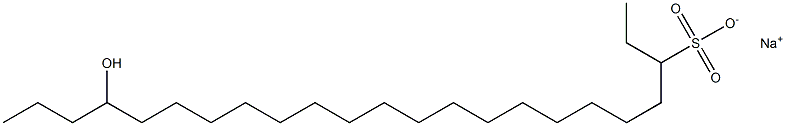 20-Hydroxytricosane-3-sulfonic acid sodium salt Struktur