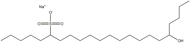 18-Hydroxydocosane-6-sulfonic acid sodium salt Struktur