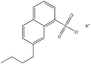 7-Butyl-1-naphthalenesulfonic acid potassium salt Struktur