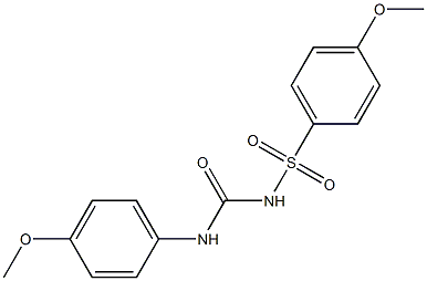 1-(4-Methoxyphenyl)-3-(4-methoxyphenylsulfonyl)urea Struktur