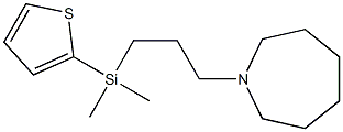 Hexahydro-1-[3-[dimethyl(2-thienyl)silyl]propyl]-1H-azepine Struktur