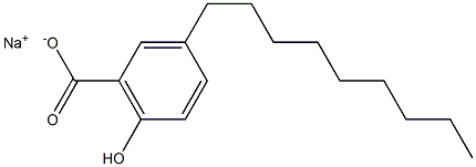 3-Nonyl-6-hydroxybenzoic acid sodium salt Struktur