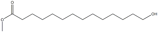 14-Hydroxytetradecanoic acid methyl ester Struktur