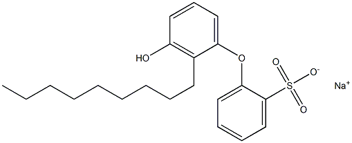 3'-Hydroxy-2'-nonyl[oxybisbenzene]-2-sulfonic acid sodium salt Struktur