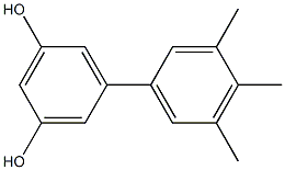 5-(3,4,5-Trimethylphenyl)benzene-1,3-diol Struktur