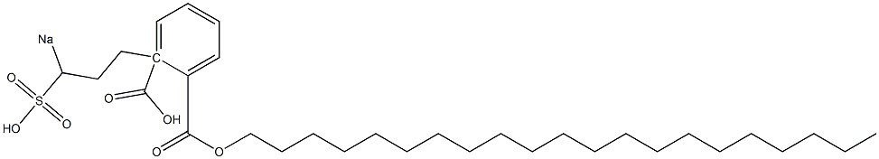 Phthalic acid 1-henicosyl 2-(3-sodiosulfopropyl) ester Struktur