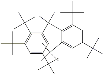 2-(2,3,5-Tri-tert-butylphenyl)-2-(2,4,6-tri-tert-butylphenyl)propane Struktur