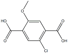 5-Chloro-2-methoxyterephthalic acid Struktur