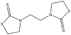 3,3'-Ethylenebis(thiazolidine-2-thione) Struktur