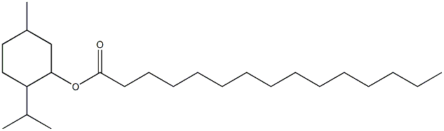 2-Isopropyl-5-methylcyclohexanol pentadecanoate Struktur