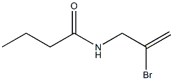 N-(2-Bromoallyl)butyramide Struktur