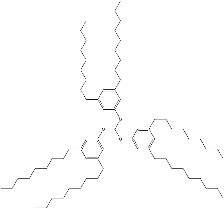 Phosphorous acid tris(3,5-dinonylphenyl) ester Struktur