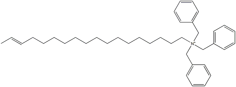 (16-Octadecenyl)tribenzylaminium Struktur