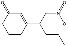 3-[1-(Nitromethyl)butyl]-2-cyclohexen-1-one Struktur