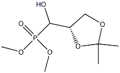 [(S)-(2,2-Dimethyl-1,3-dioxolan-4-yl)(hydroxy)methyl]phosphonic acid dimethyl ester Struktur