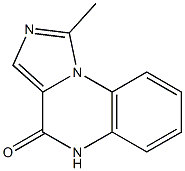 1-Methylimidazo[1,5-a]quinoxalin-4(5H)-one Struktur