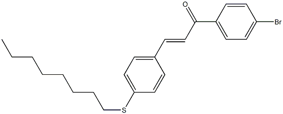 4-((Octylthio))-4'-bromochalcone Struktur