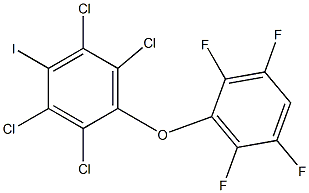 1-(2,3,5,6-Tetrafluorophenoxy)-4-iodo-2,3,5,6-tetrachlorobenzene Struktur