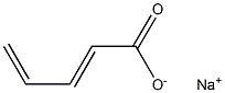 (E)-2,4-Pentadienoic acid sodium salt Struktur