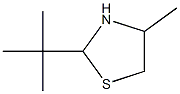 2-tert-Butyl-4-methylthiazolidine Struktur