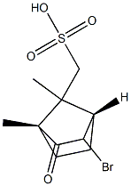 [1R,4S,(+)]-3-Bromo-1,7-dimethyl-2-oxobicyclo[2.2.1]heptane-7-(methanesulfonic acid) Struktur