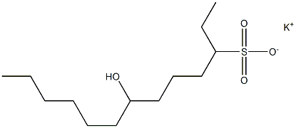 7-Hydroxytridecane-3-sulfonic acid potassium salt Struktur