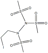 1-(2-Iodoethyl)-1,2,2-tris(methylsulfonyl)hydrazine Struktur