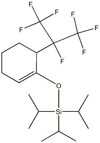 1-(Triisopropylsiloxy)-6-(heptafluoroisopropyl)-1-cyclohexene Struktur