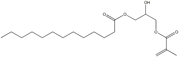 1,2,3-Propanetriol 1-methacrylate 3-tridecanoate Struktur