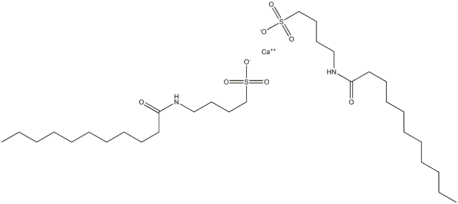 Bis(4-undecanoylamino-1-butanesulfonic acid)calcium salt Struktur