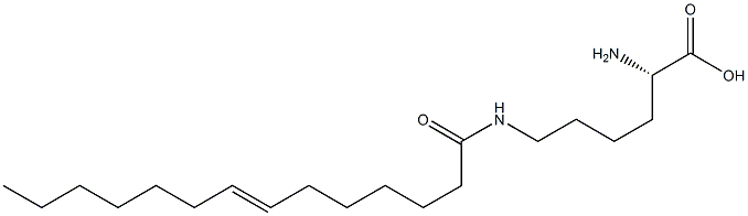 N6-(7-Tetradecenoyl)lysine Struktur