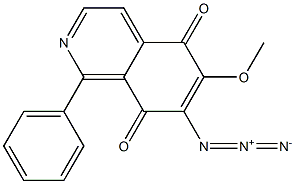 7-Azido-6-methoxy-1-phenylisoquinoline-5,8-dione Struktur