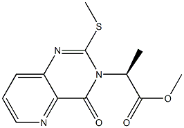 (2S)-2-[(3,4-Dihydro-2-methylthio-4-oxopyrido[3,2-d]pyrimidin)-3-yl]propionic acid methyl ester Struktur