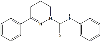 1,4,5,6-Tetrahydro-3,N-diphenylpyridazine-1-carbothioamide Struktur