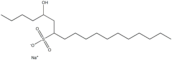 5-Hydroxyoctadecane-7-sulfonic acid sodium salt Struktur