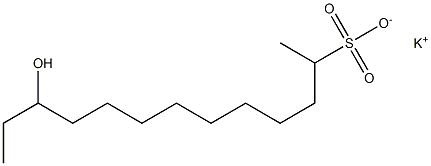 11-Hydroxytridecane-2-sulfonic acid potassium salt Struktur