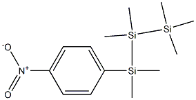 1-(4-Nitrophenyl)-1,1,2,2,3,3,3-heptamethyltrisilane Struktur