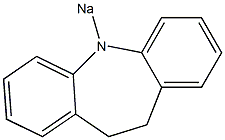 10,11-Dihydro-5-sodio-5H-dibenz[b,f]azepine Struktur